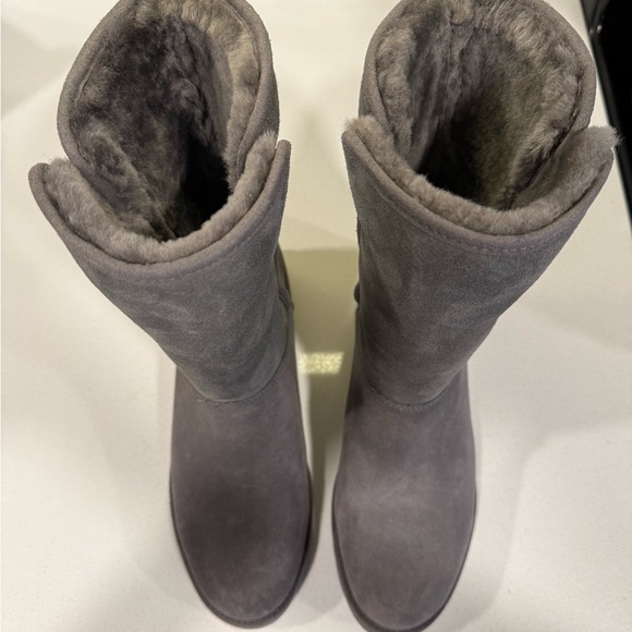 UGG Gray Suede Women's Boots Size 8 - Picture 5 of 8